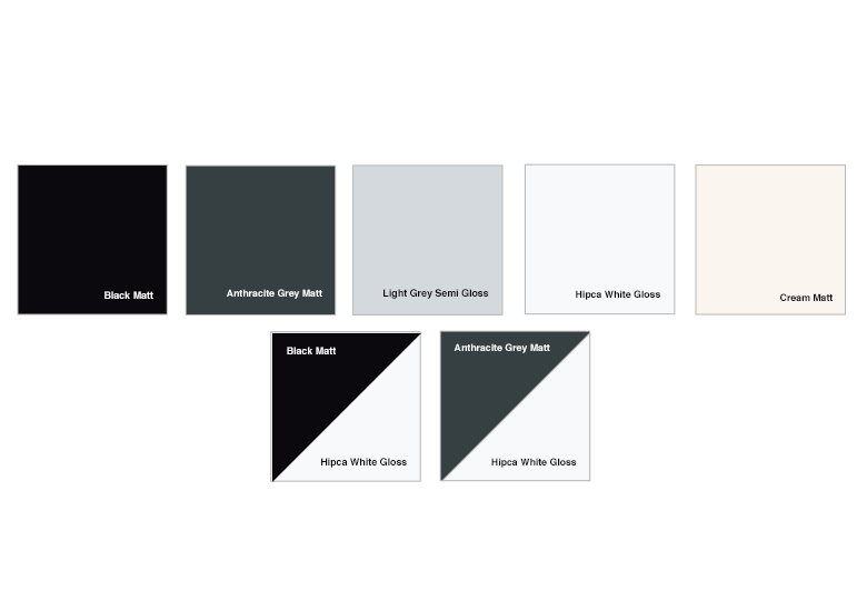 Choose from 7 colour options for Aluminium doors and windows